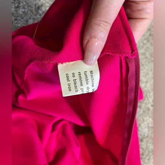 Mr. Fine Dallas Vintage 70s Bright Pink Romper Jumpsuit Bell Bottoms SM / Medium - Picture 8 of 10